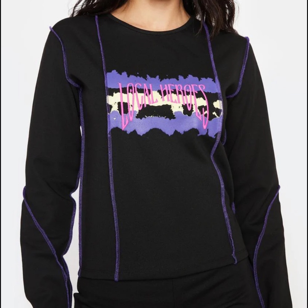Local Heroes embroidered long sleeve tee